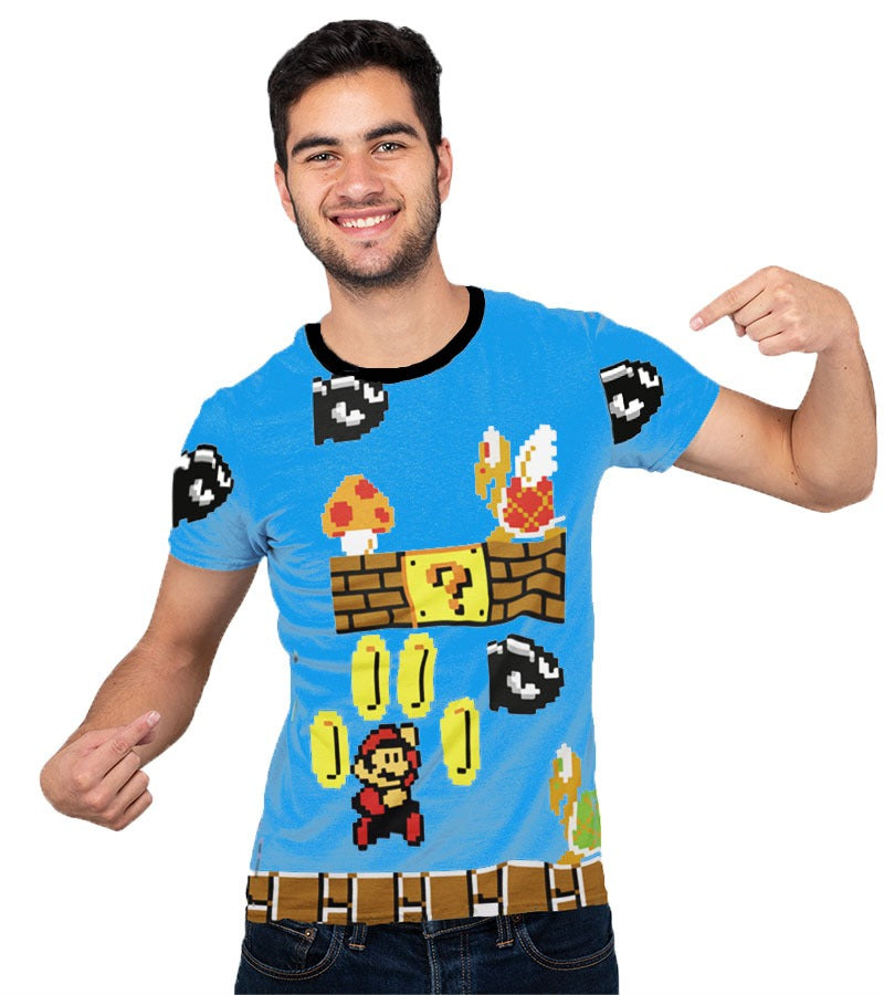 Playera Full Print Taku 390 Retro Gaming